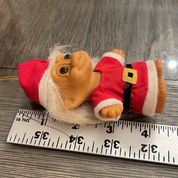 Vintage Russ Christmas Santa Troll Doll in Santa Suit Santa Claus 5" Ornament - Picture 12 of 14